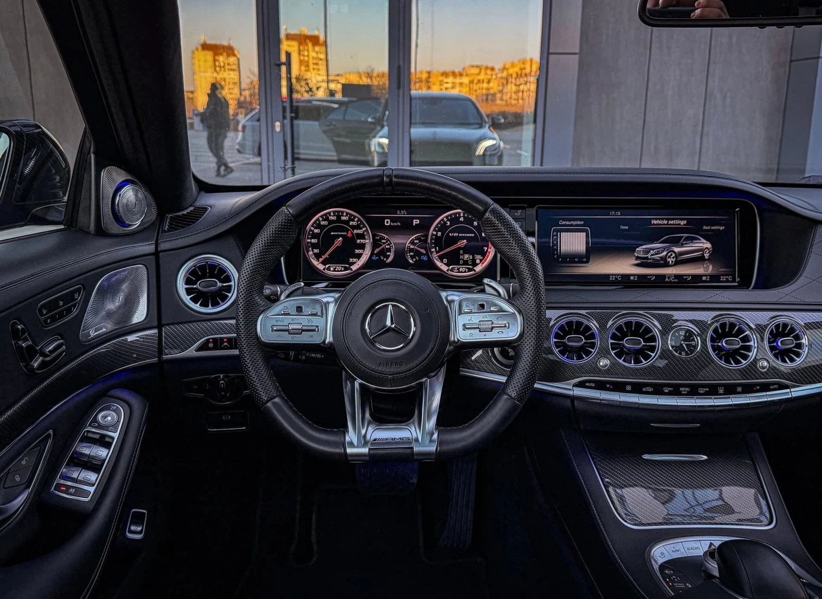 Mercedes-Benz S 500 AMG BLACK OPTIC/3xTV/CARBON/3DBurm/NIGHT/FULLMAXX | Mobile.bg � ����������� 9