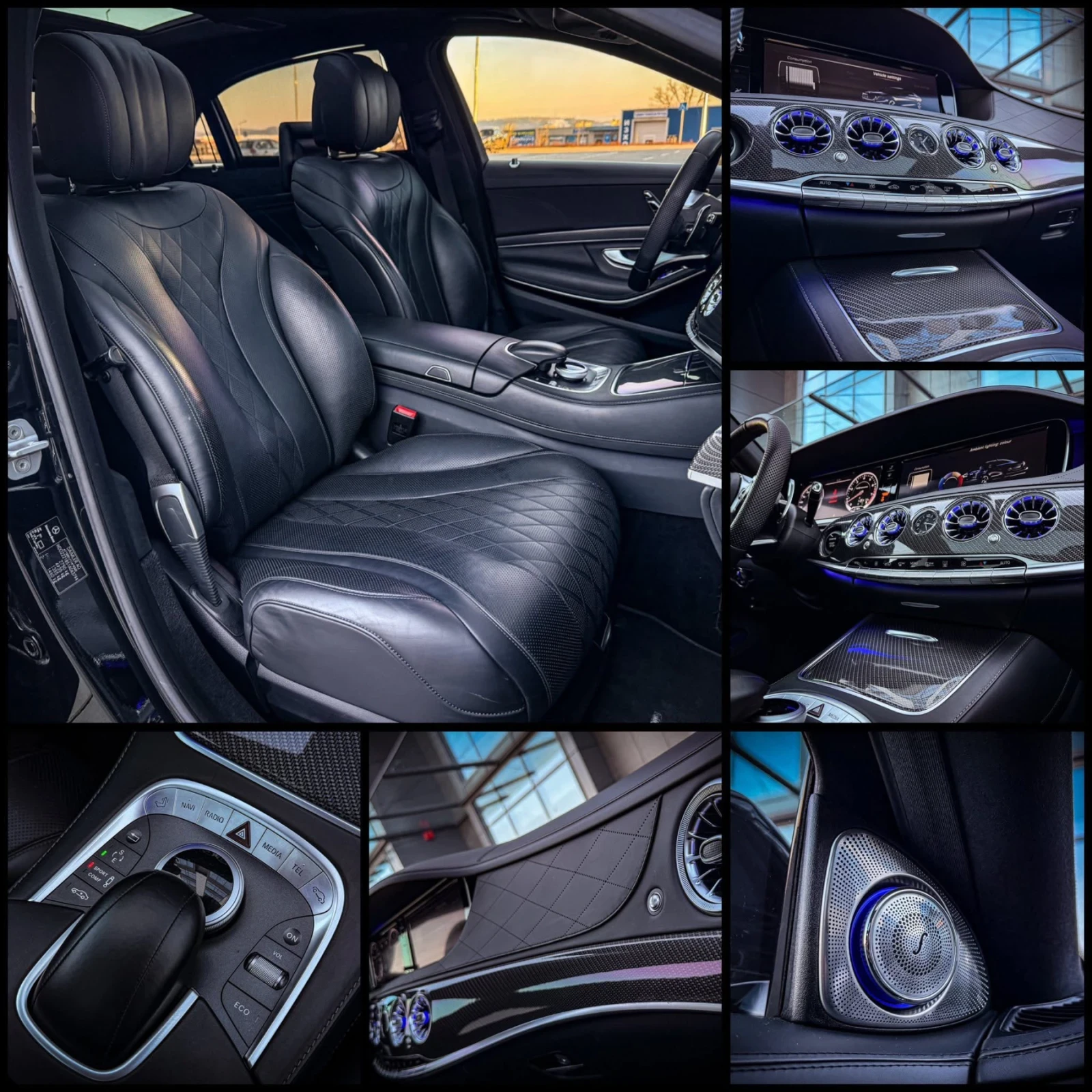 Mercedes-Benz S 500 AMG BLACK OPTIC/3xTV/CARBON/3DBurm/NIGHT/FULLMAXX | Mobile.bg � ����������� 10