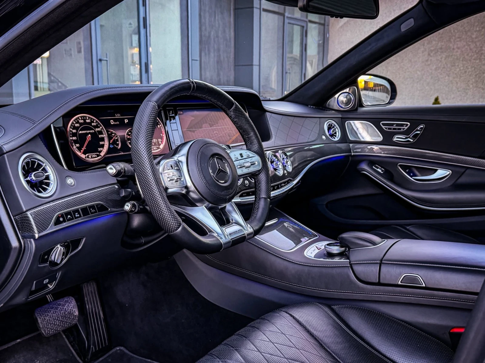 Mercedes-Benz S 500 AMG BLACK OPTIC/3xTV/CARBON/3DBurm/NIGHT/FULLMAXX | Mobile.bg � ����������� 7
