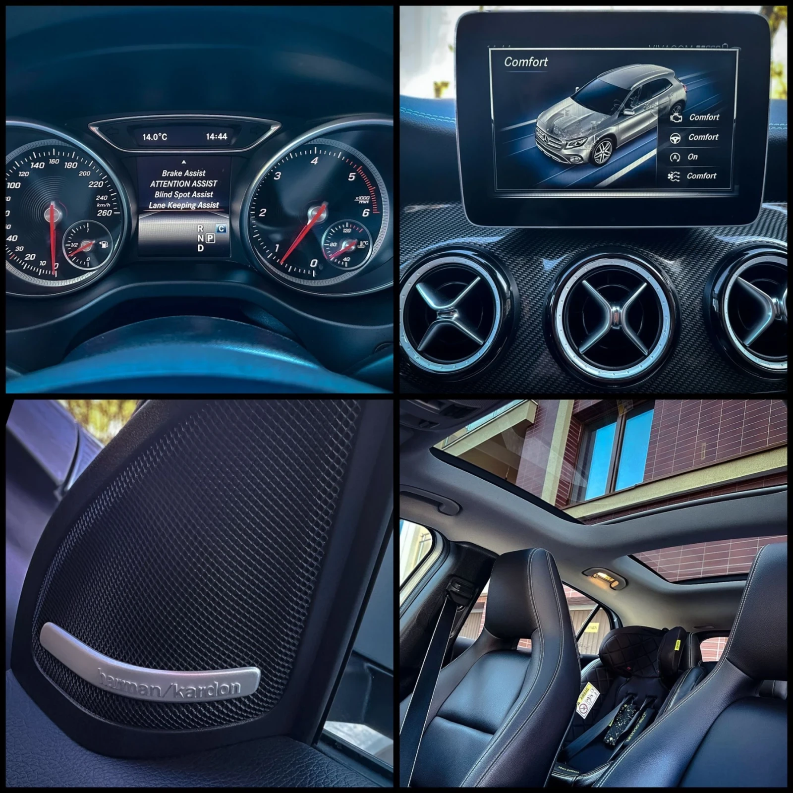 Mercedes-Benz GLA 220 FACE/AMG LINE/EDITION/HARMAN KARDON/PANORAMA/FULL, снимка 8 - Автомобили и джипове - 53841864