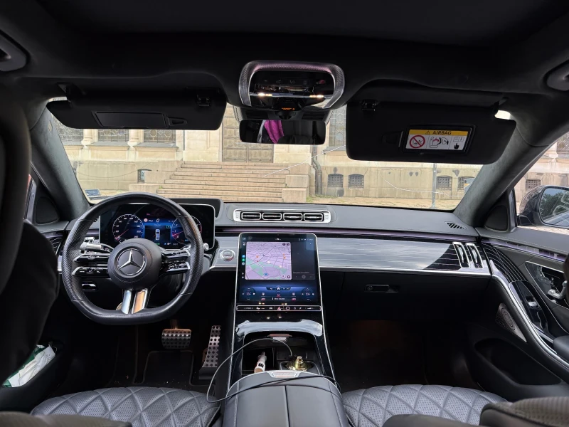 Mercedes-Benz S 500 4Matic* Optic Brabus* Long* 360* HUD* TV* ЛИЗИНГ, снимка 7 - Автомобили и джипове - 51128418