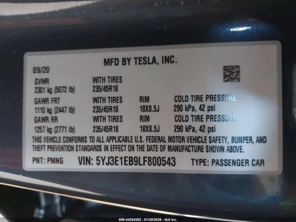 Tesla Model 3 LONG RANGE DUAL MOTOR AWD/CARFAX/ КРАЙНА ЦЕНА, снимка 15 - Автомобили и джипове - 53939076
