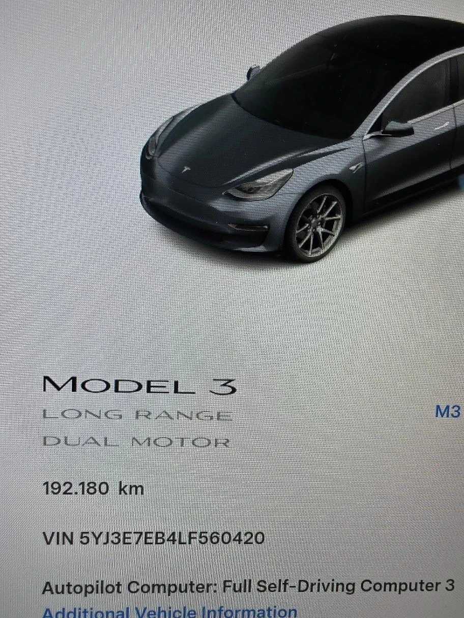 Tesla Model 3 Long Range 4x4, снимка 14 - Автомобили и джипове - 55849439