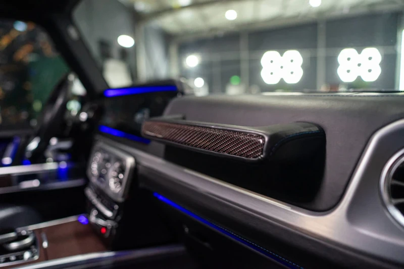 Mercedes-Benz G 63 AMG 4.0 V8 BLACK LINE DESIGNO CARBON BURM ЛИЗИНГ 100%, снимка 13 - Автомобили и джипове - 53363888