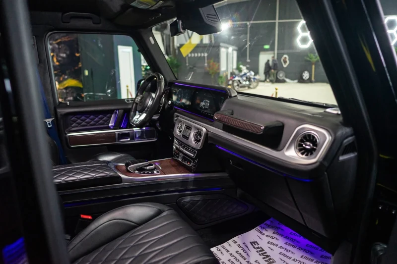 Mercedes-Benz G 63 AMG 4.0 V8 BLACK LINE DESIGNO CARBON BURM ЛИЗИНГ 100%, снимка 12 - Автомобили и джипове - 53363888