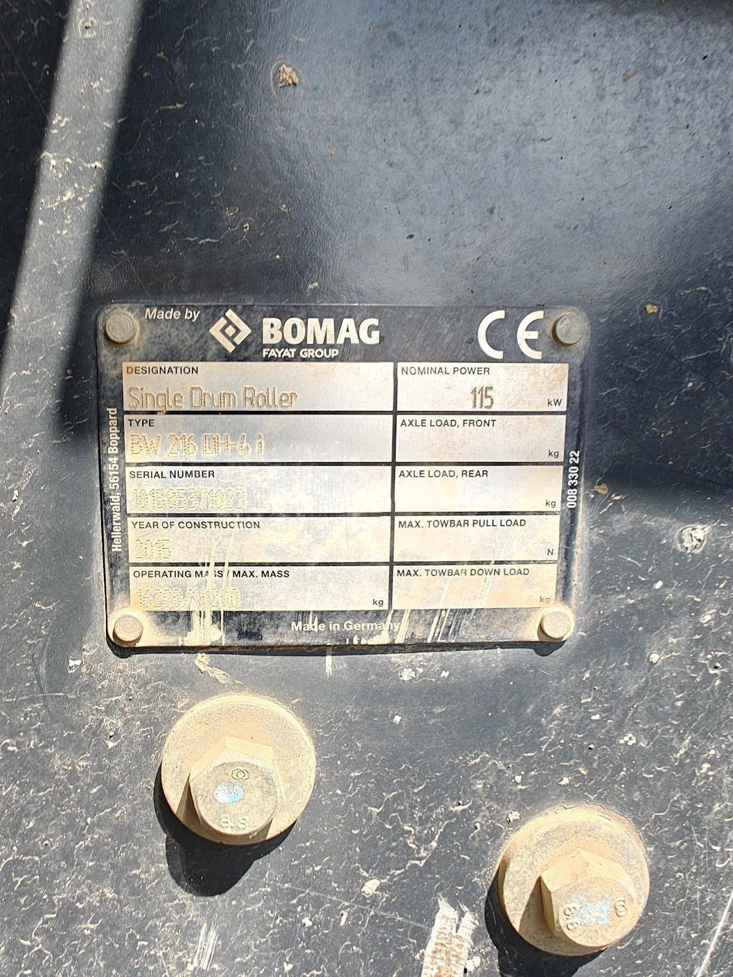 Валяк BOMAG BW 216 DH - изображение 9