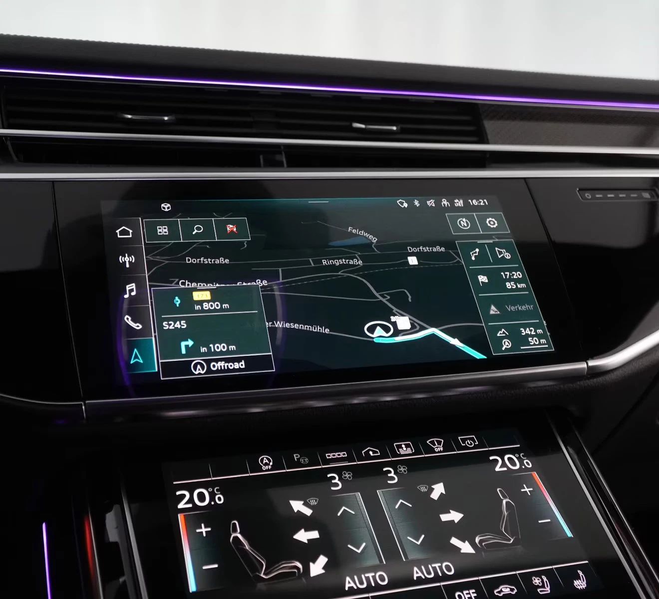 Audi A8 50/286HP/SLINE/MATRIX/TV/360/PANO/B&O/KLESS/457z, снимка 15 - Автомобили и джипове - 54753377