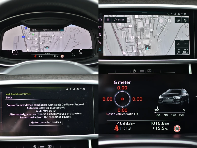 Audi A6 50TDI/Quattro/S-Line/Matrix/B&O, снимка 11 - Автомобили и джипове - 50267136