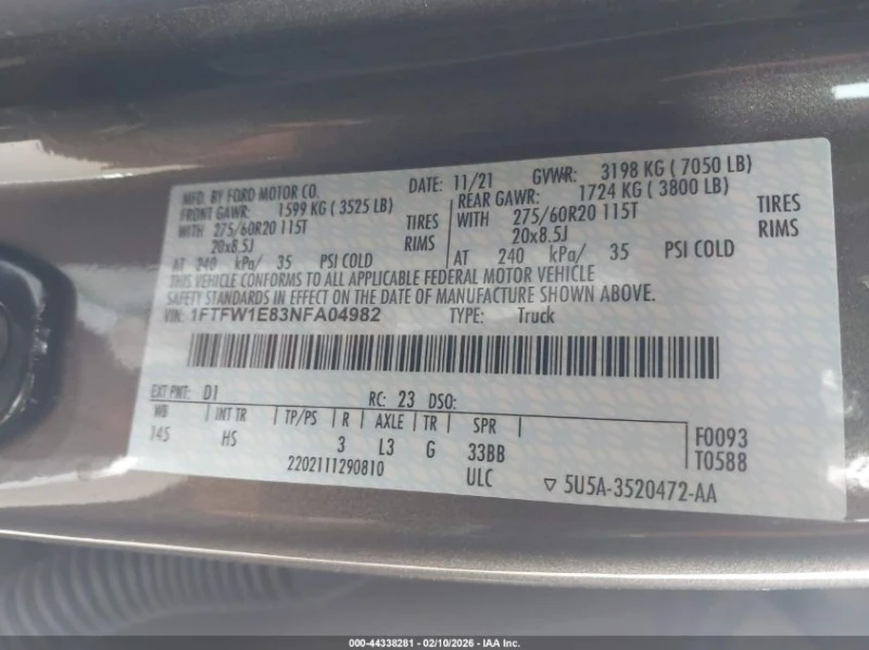 Ford F150 3.5l F-150 Lariat, снимка 9 - Автомобили и джипове - 53570440