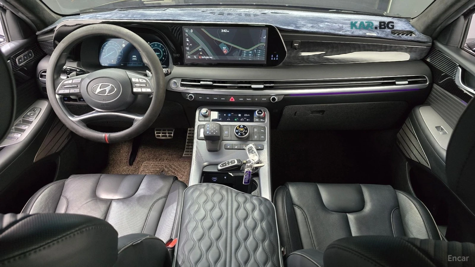 Hyundai Palisade 3.8* 4WD* CALLIGRAPHY* ПОДГРЕВ* ОБДУХВАНЕ* 360* HU, снимка 7 - Автомобили и джипове - 56258021