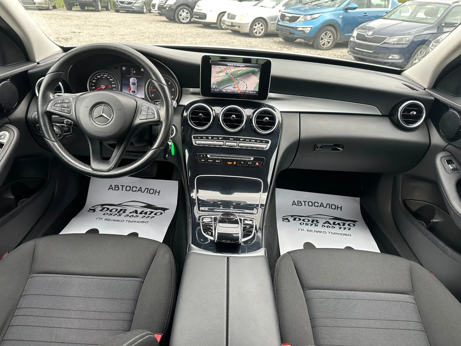 Mercedes-Benz C 220 2.2D-170к.с-АВТОМАТИК-ЛЕД-НАВИ, снимка 12 - Автомобили и джипове - 54362464