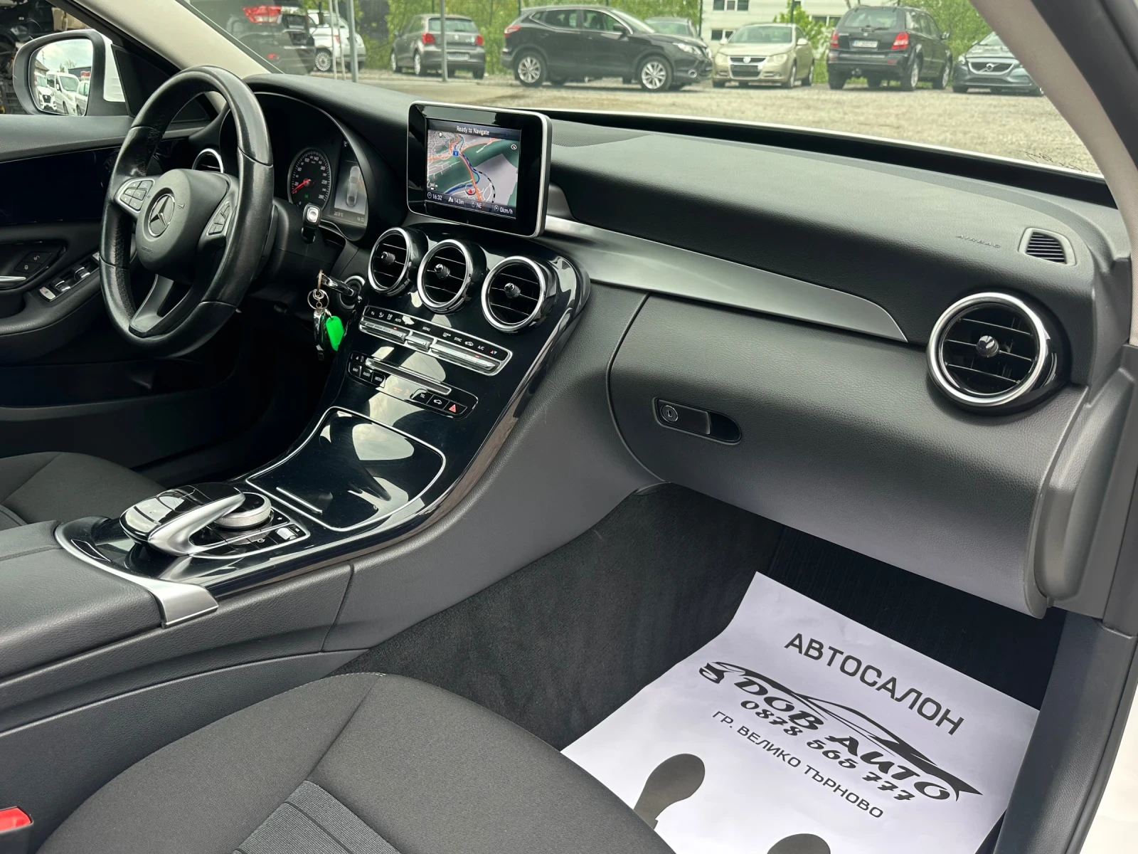 Mercedes-Benz C 220 2.2D-170к.с-АВТОМАТИК-ЛЕД-НАВИ, снимка 15 - Автомобили и джипове - 54362464
