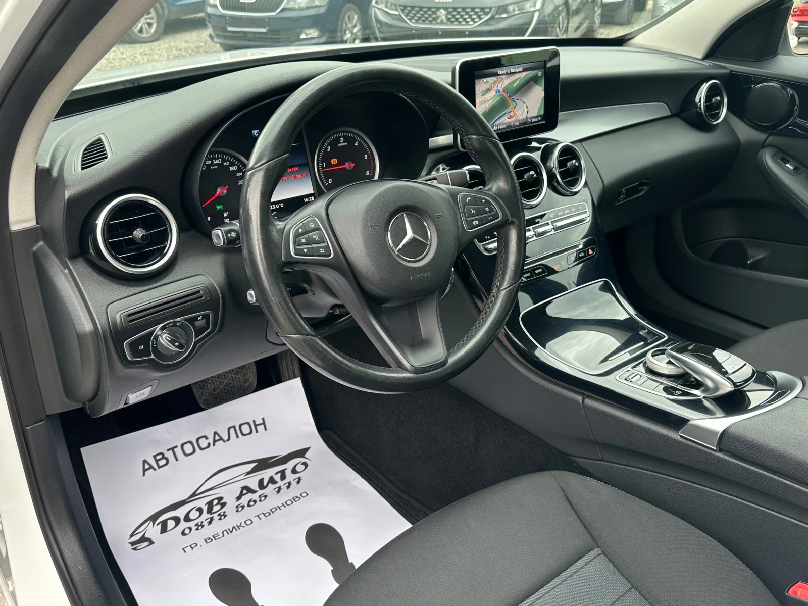 Mercedes-Benz C 220 2.2D-170к.с-АВТОМАТИК-ЛЕД-НАВИ, снимка 9 - Автомобили и джипове - 54362464
