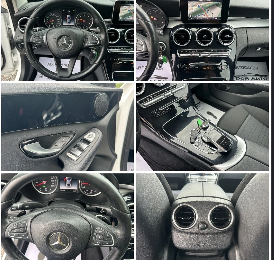 Mercedes-Benz C 220 2.2D-170к.с-АВТОМАТИК-ЛЕД-НАВИ, снимка 13 - Автомобили и джипове - 54362464
