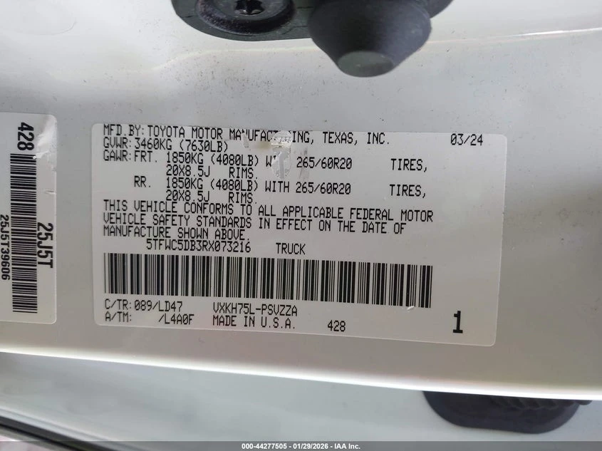 Toyota Tundra 3.4l Hybrid 1794 Limited Edition 4Wd, снимка 9 - Автомобили и джипове - 54711340