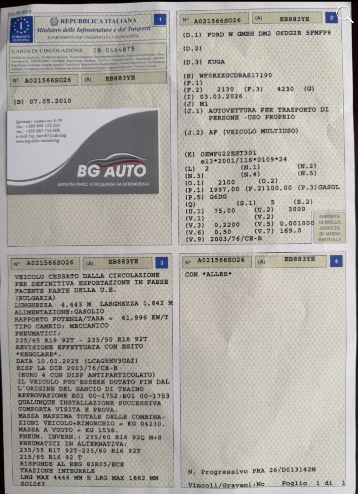 Ford Kuga * 169 ХИЛЯДИ* ИТАЛИЯ* ПАНОРАМА* TITANIUM* , снимка 17 - Автомобили и джипове - 54035240