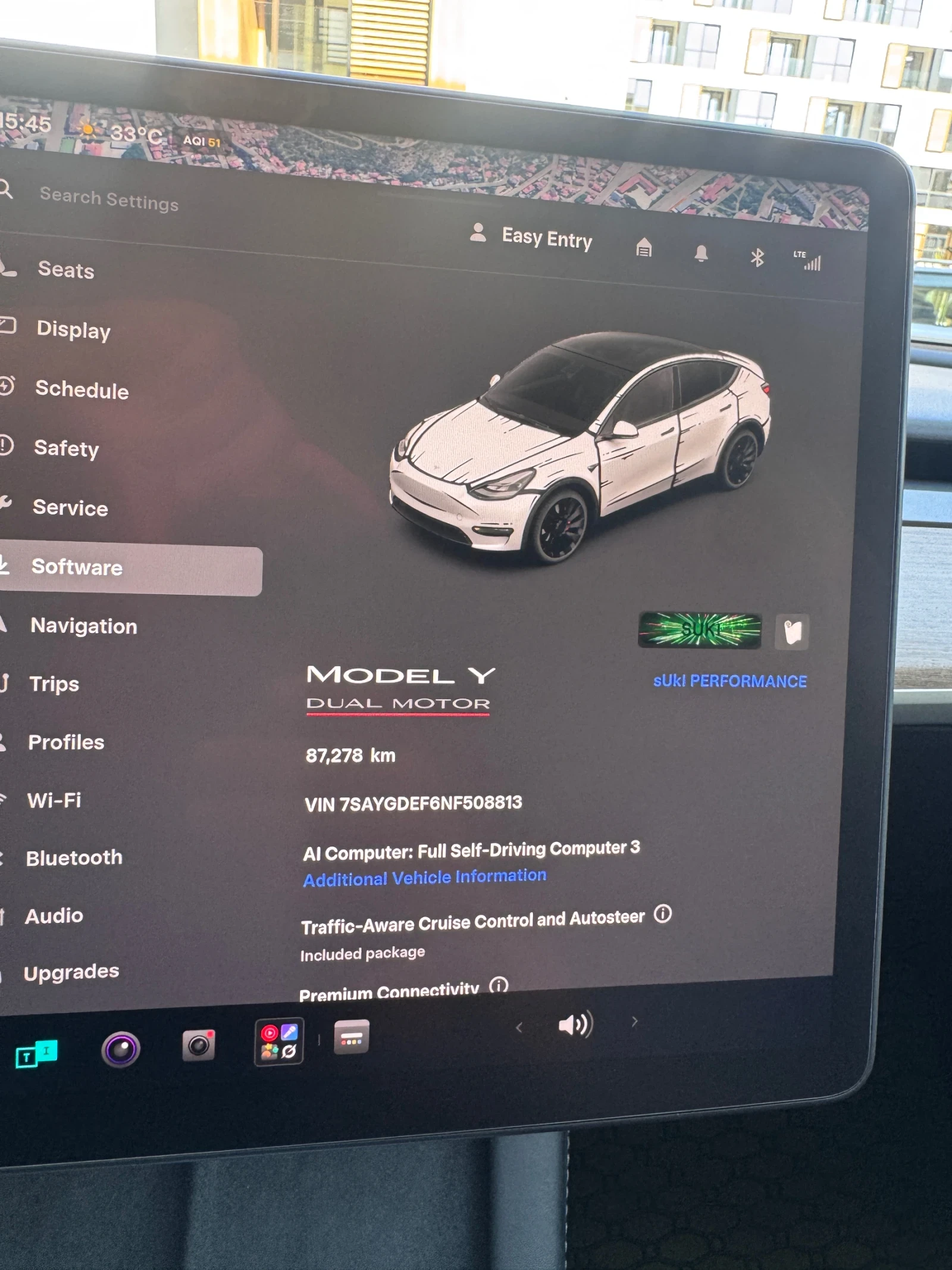 Tesla Model Y Performance , термопомпа, PPF, снимка 10 - Автомобили и джипове - 56064117