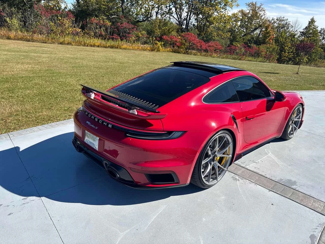 Porsche 911 TURBO S COUPE| BURMESTER | CARMINE RED| , снимка 7 - Автомобили и джипове - 56313679