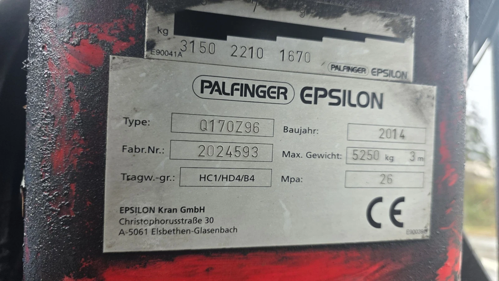 Други Друг Кран Марка PALFINGER 0170Z96, снимка 5 - Камиони - 53998327