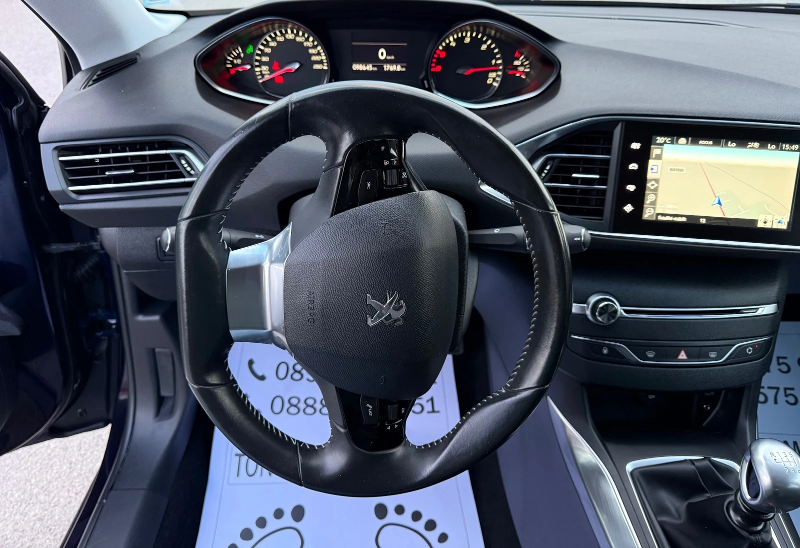 Peugeot 308 1.6-EHDI-98.000km-���� ����� ����-FULL LED-NAVI | Mobile.bg � ����������� 11