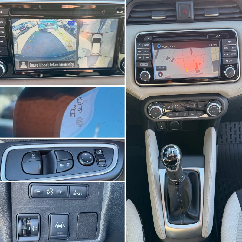 Nissan Micra 1.5Dci NAVI, TEL, 360Камери, PDC, Мъртва точка..., снимка 17 - Автомобили и джипове - 53041663