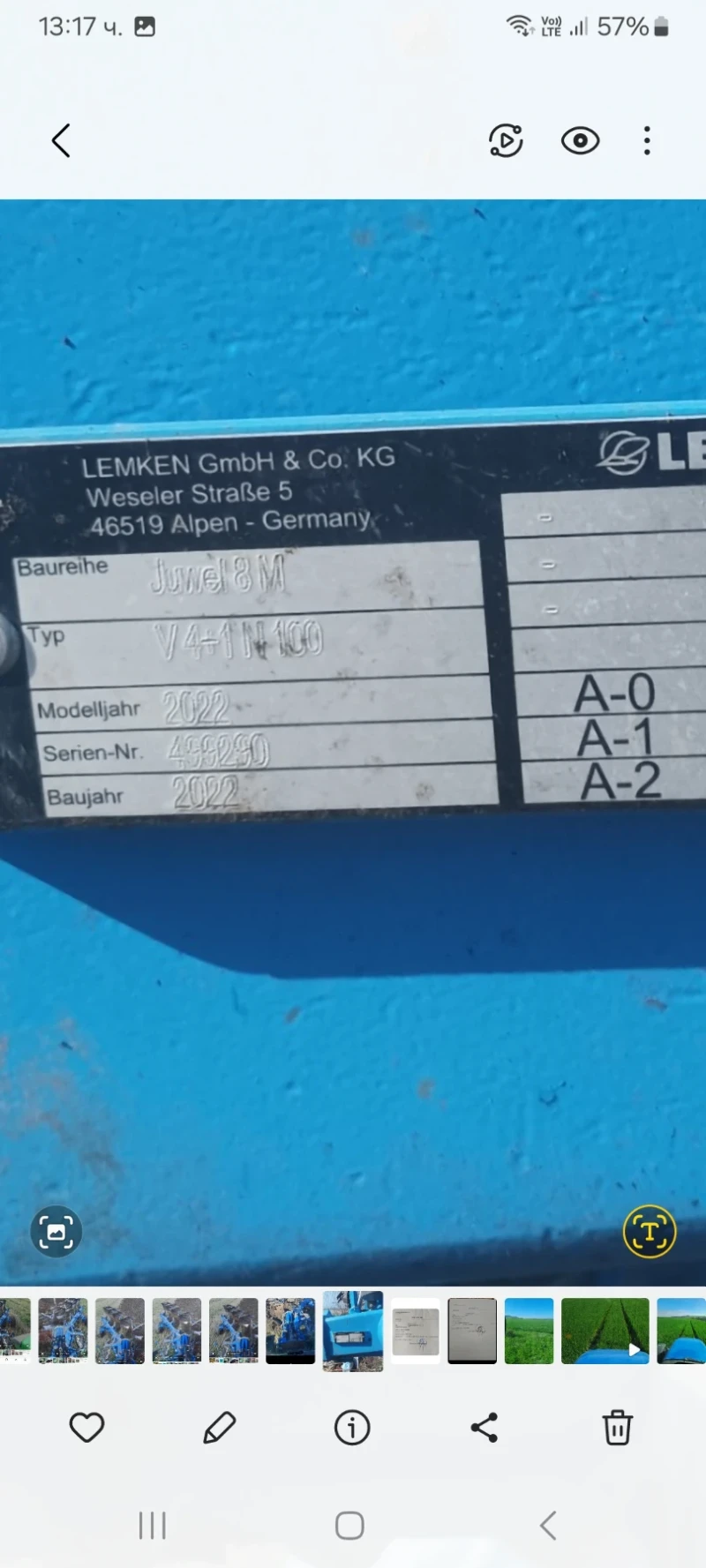 Плуг Lemken JUWEI8M , снимка 9 - Селскостопанска техника - 50043834