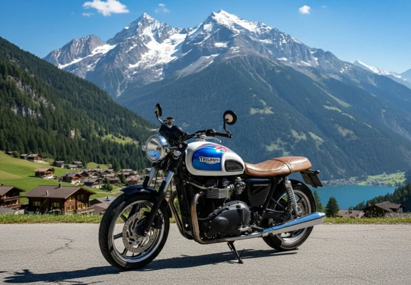 Triumph Bonneville T100 Fi SE. ТОП състояние 