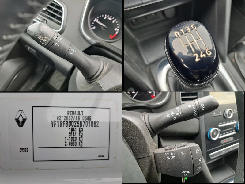 Renault Megane 1.5dCi* КЛИМА* NAVI* КОЖА* ТЕМПОМАТ* ПАРКТР, снимка 15 - Автомобили и джипове - 48176457