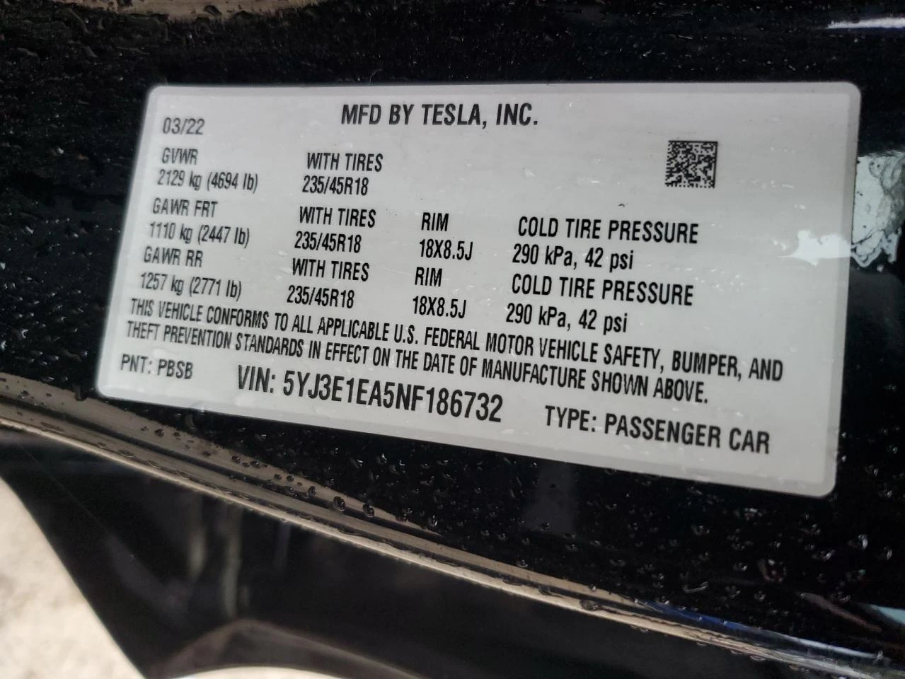 Tesla Model 3 RWD, снимка 12 - Автомобили и джипове - 54235753