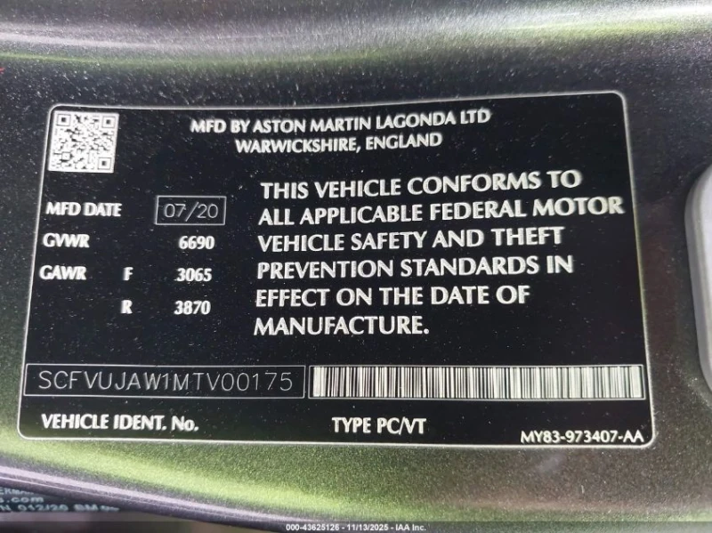 Aston Martin DBX AWD 4.0L V-8 542кс, снимка 9 - Автомобили и джипове - 53277434