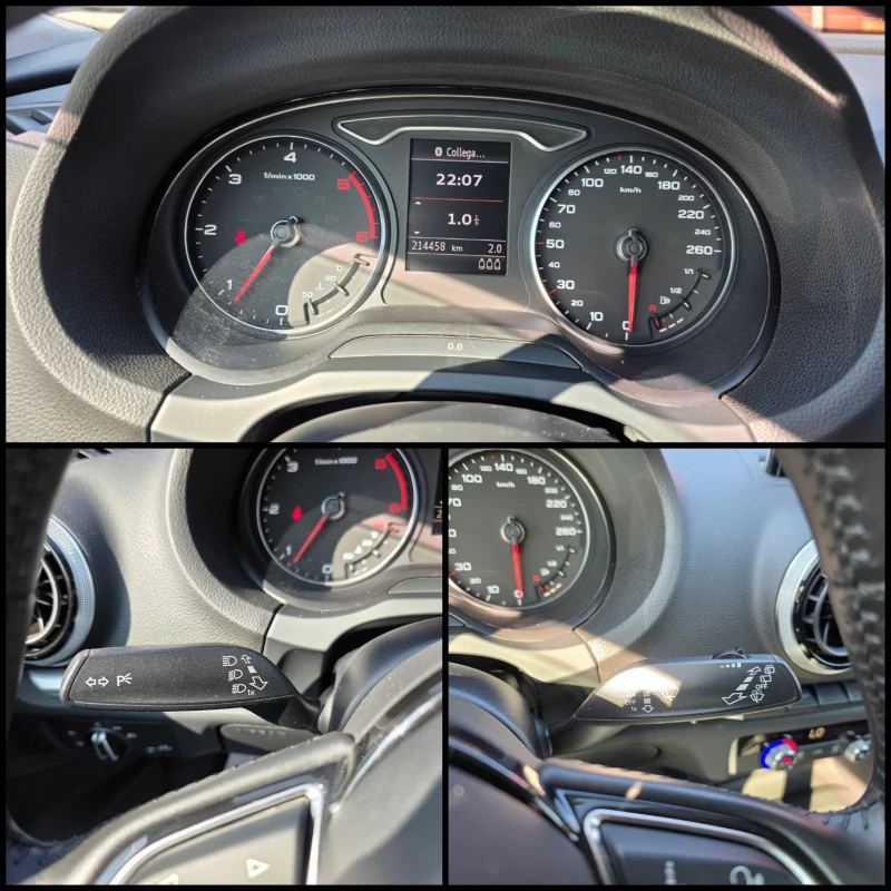 Audi A3 2.0TDI/SPORT-LINE/LED/ALCANTAR/РЕАЛНИ КМ/, снимка 14 - Автомобили и джипове - 52156750