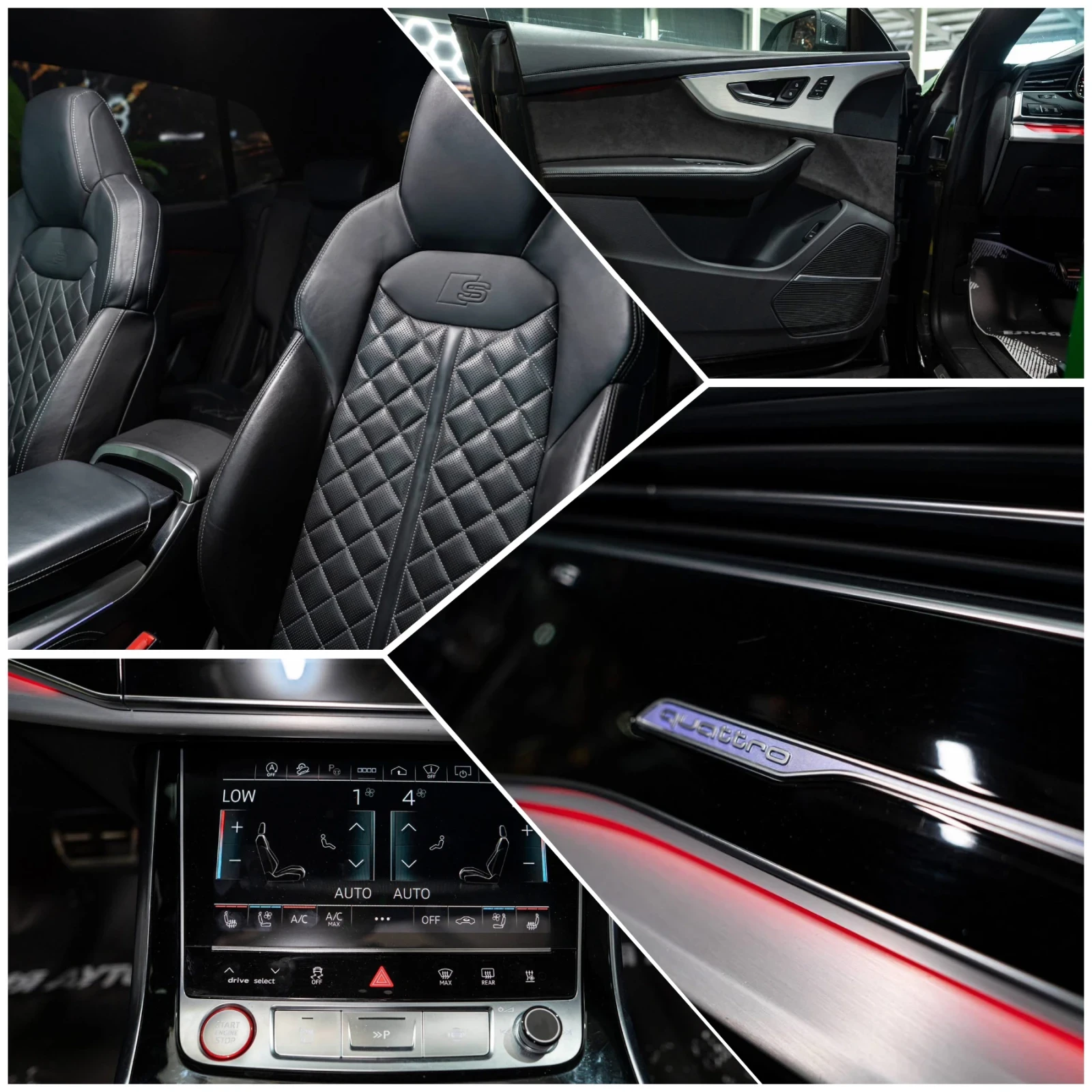 Audi SQ8 4.0D V8 MATRIX ПАНО HUD B&O ЛИЗИНГ 100% , снимка 16 - Автомобили и джипове - 56747424