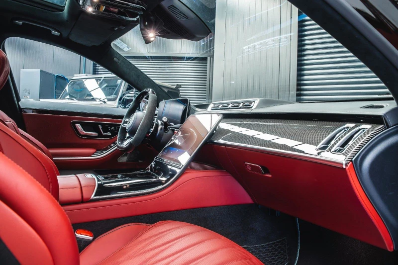 Mercedes-Benz S 63 AMG BRABUS B930/FULL CARBON/CERAMIC/BURM 4D/PANO/22/, снимка 11 - Автомобили и джипове - 50573538