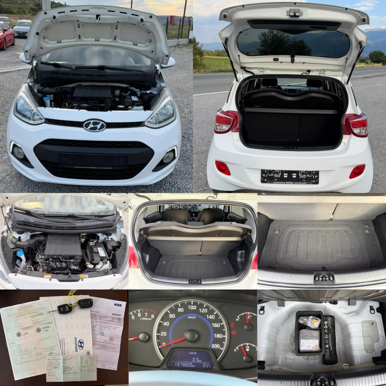 Hyundai I10 1.0i PASSION LED EURO 6 TUV COC, снимка 17 - Автомобили и джипове - 55602620