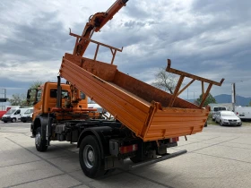 Mercedes-Benz Actros Axor 1829 Bluetec5 4x4 Самосвал с кран , снимка 6