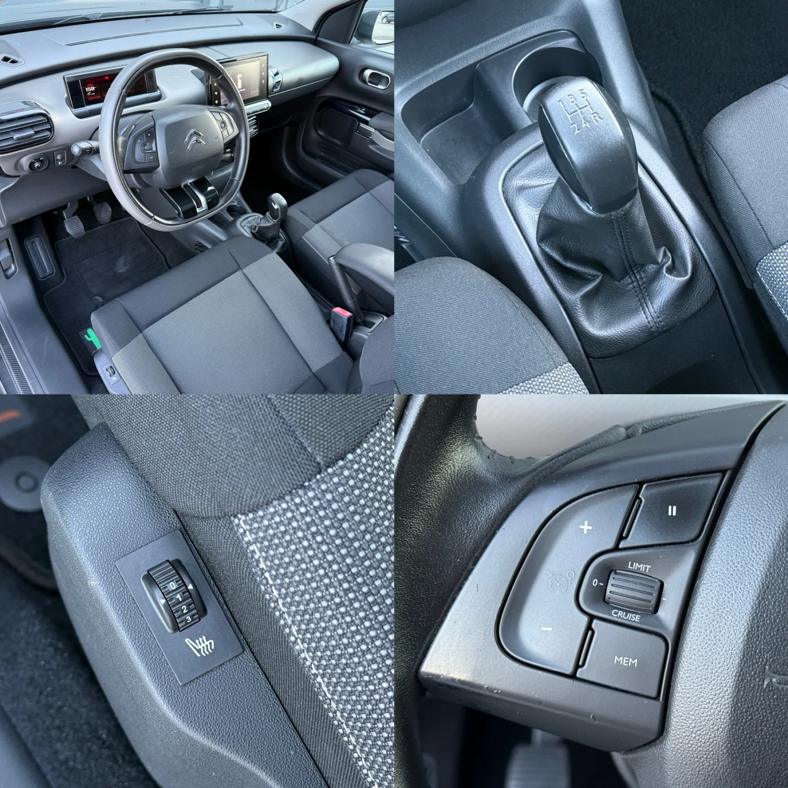 Citroen C4 Cactus 1.6HDi, LED, EURO 6B! * Панорама* KTEO OK! , снимка 16 - Автомобили и джипове - 55621737