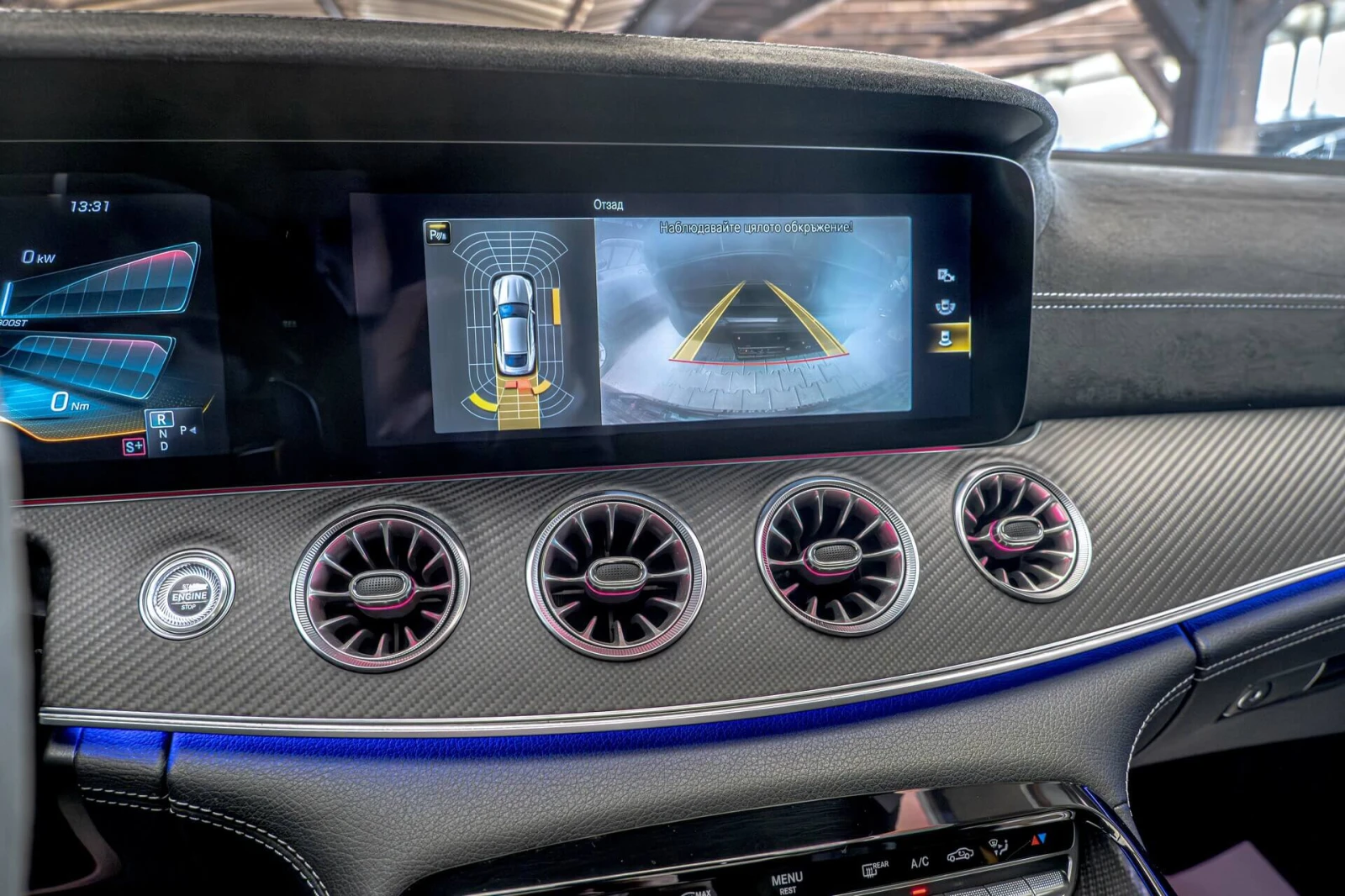 Mercedes-Benz AMG GT 63S/4Matic/Burmester/Камера/AMG Ride Control+ /Amb, снимка 12 - Автомобили и джипове - 55021374