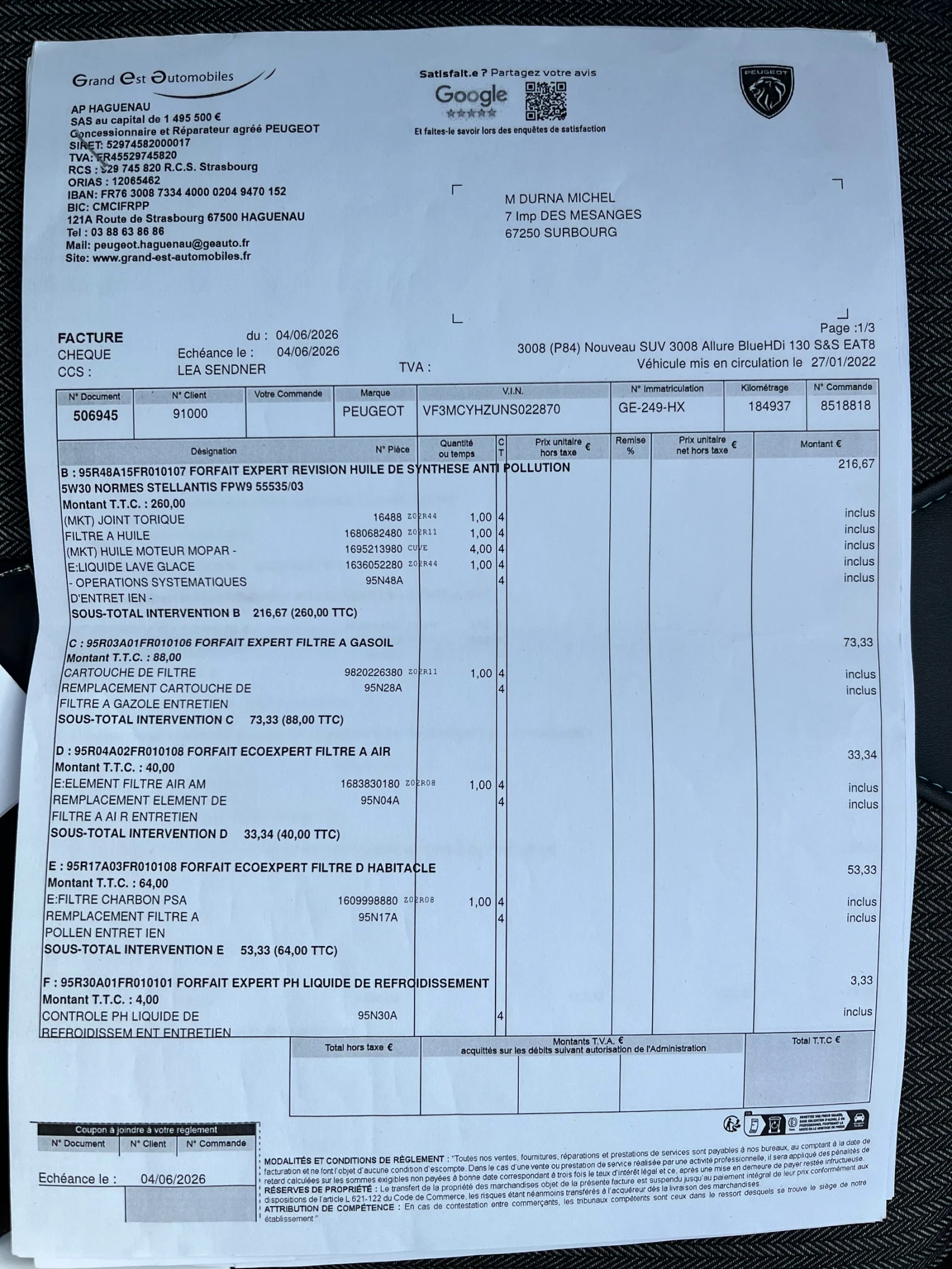 Peugeot 3008 1.5 HDI Allure EAT8 СМЕМЕНА ВЕРИГА, снимка 16 - Автомобили и джипове - 56138293