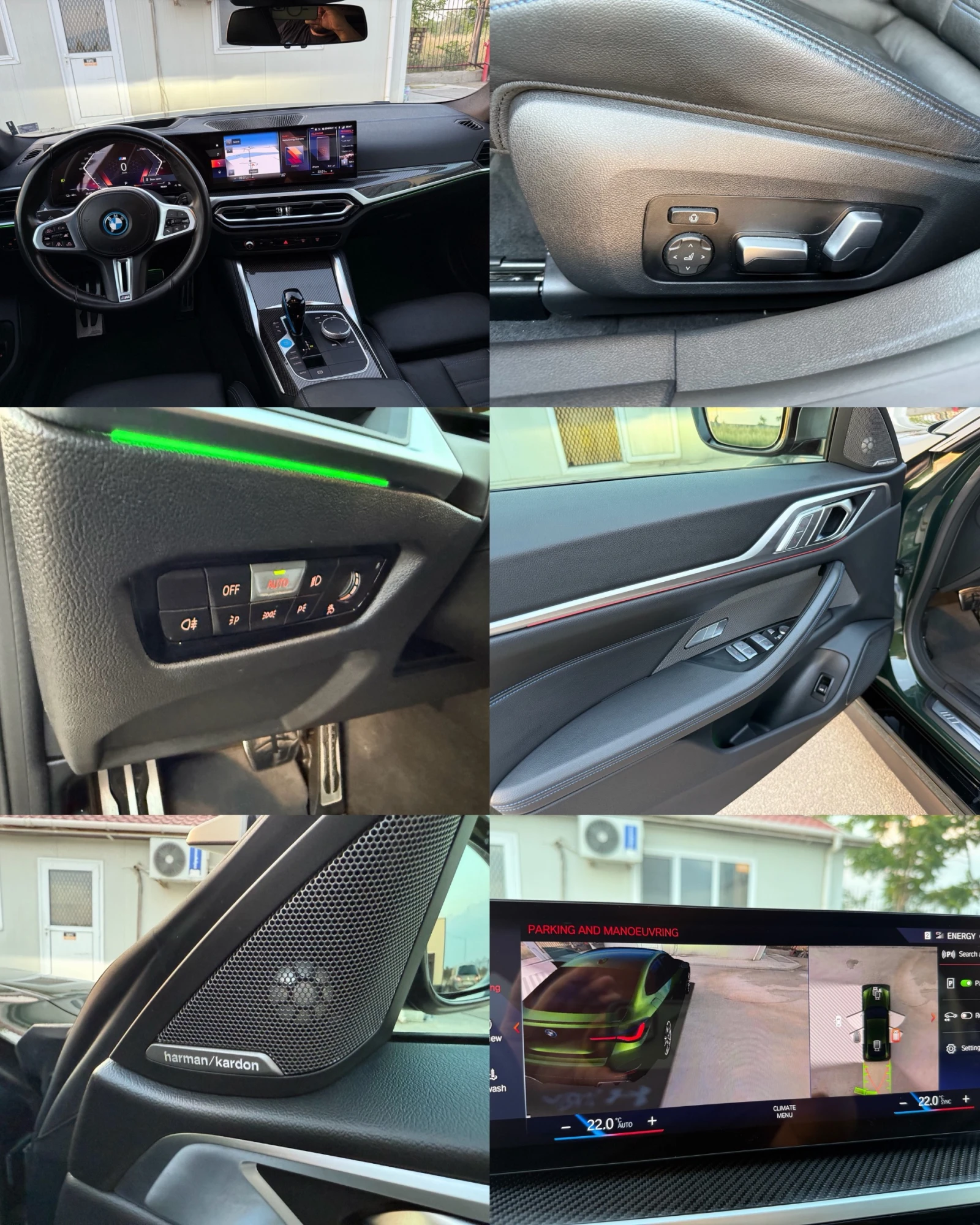 BMW i4 M50 * M-SPORT* HEAD-UP* DISTR* KEYLESS* H&K  | Mobile.bg � ����������� 17