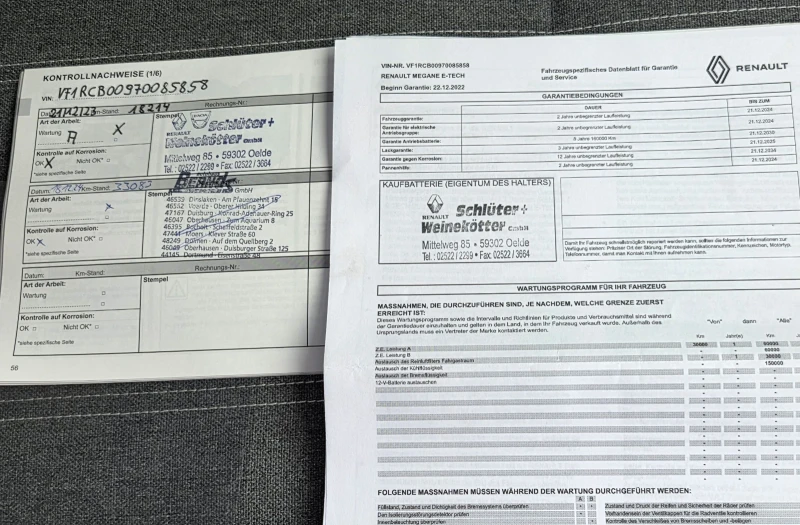 Renault Megane EV60/220HP/Гаранционна/СЕРВИЗНА КНИЖКА, снимка 17 - Автомобили и джипове - 52758241