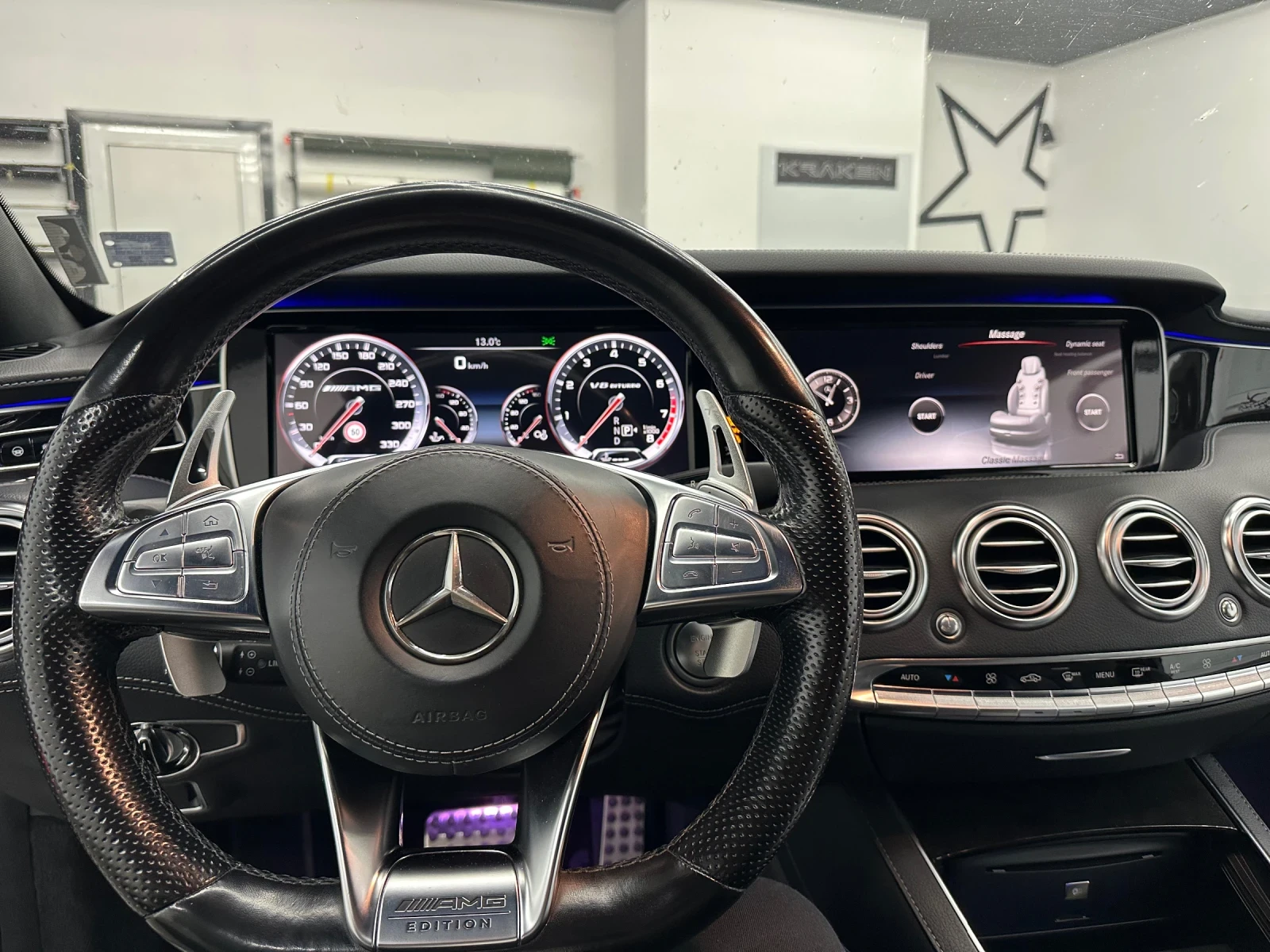 Mercedes-Benz S 500 S coupe BRABUS - 4MATIC | FULL EXTRAS | BURMESTER , снимка 10 - Автомобили и джипове - 53879178