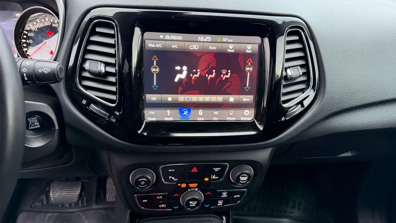 Jeep Compass 2, 0 MULTI JET 4x4 ТЕГЛИЧ ЛИЗИНГ ВИДЕО, снимка 16 - Автомобили и джипове - 56728289