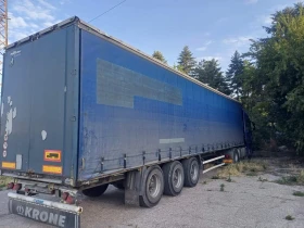 Полуремарке Krone Бордови, три щори, снимка 2