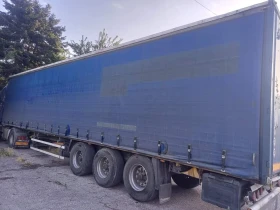 Полуремарке Krone Бордови, три щори, снимка 1