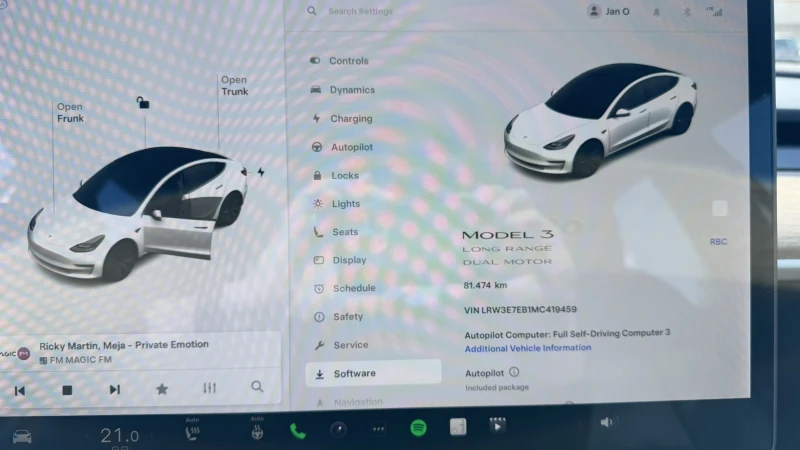 Tesla Model 3 Long Range, снимка 7 - Автомобили и джипове - 49233224