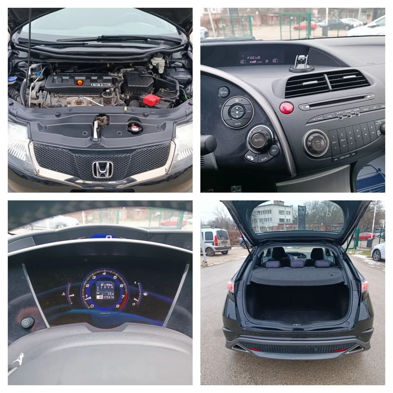 Honda Civic 1.8i-140кс-ШВЕЙЦАРИЯ-РЪЧКА-6ск-TypeS, снимка 15 - Автомобили и джипове - 53212863