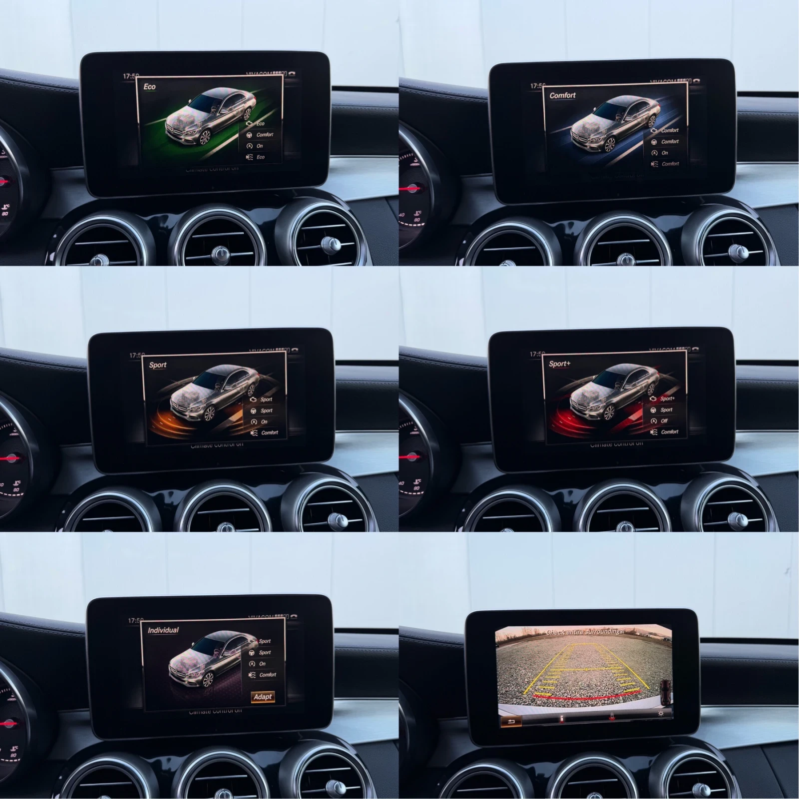 Mercedes-Benz C 220 AMG пакет/ Intelligent LED фарове/ Кожа/ Камера, снимка 16 - Автомобили и джипове - 53749288