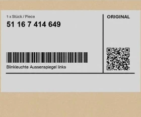 Мигач в огледало BMW 5 G30/G31 / 6 G32 / 7 G11/G12 / 8 G14/G15/G16 2015- LH 51167414649, снимка 3