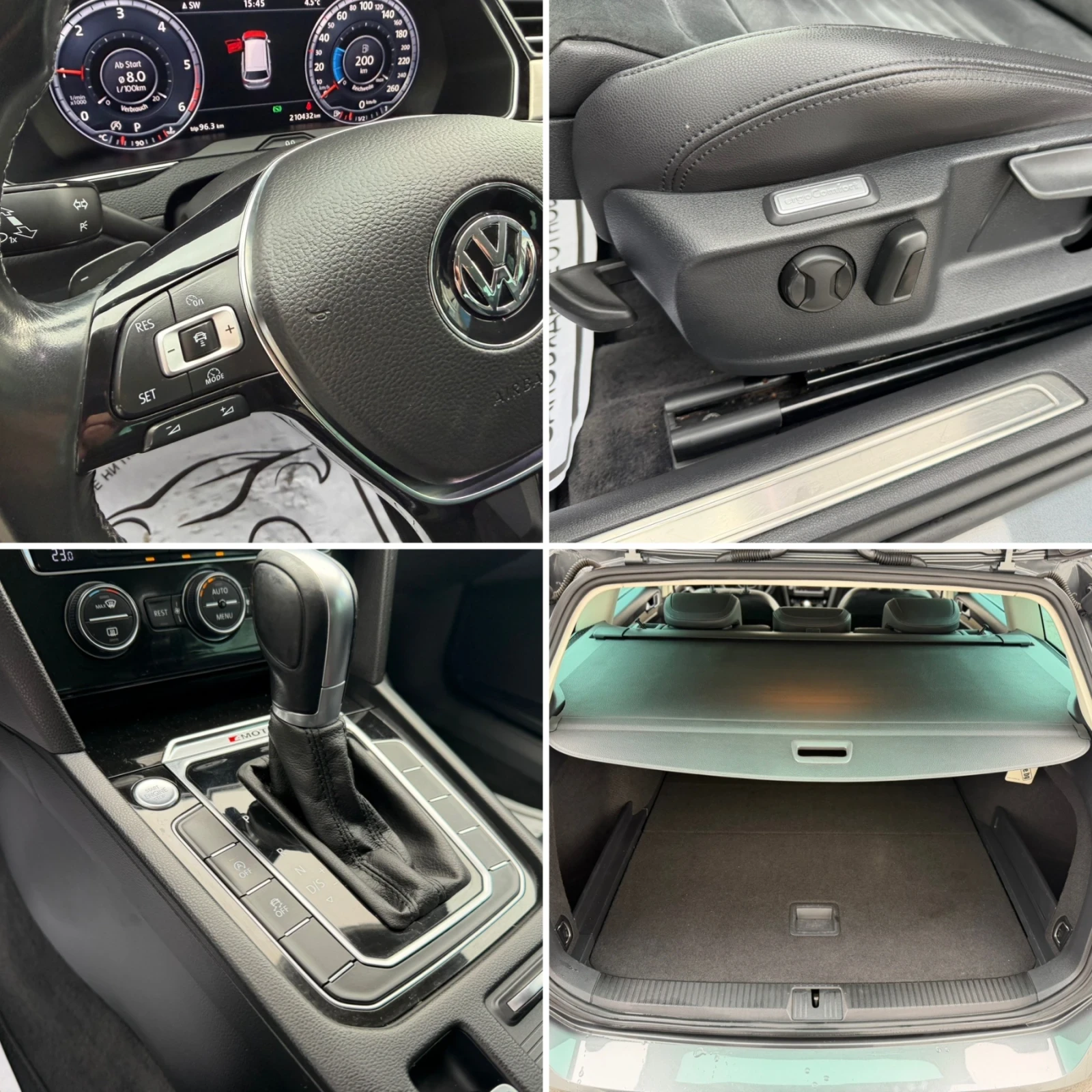 VW Passat 2.0TDI 190кс. * ДИГИТАЛ* , снимка 13 - Автомобили и джипове - 53979506