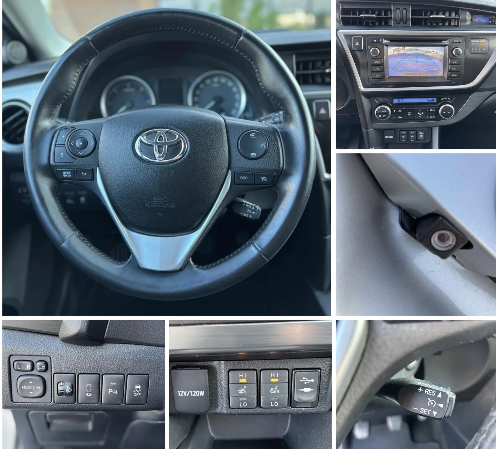 Toyota Auris 2.0D4d/124кс/EXECUTiVE/FACELiFT/КАМЕРА/НаВИ/Евро5, снимка 15 - Автомобили и джипове - 54877693